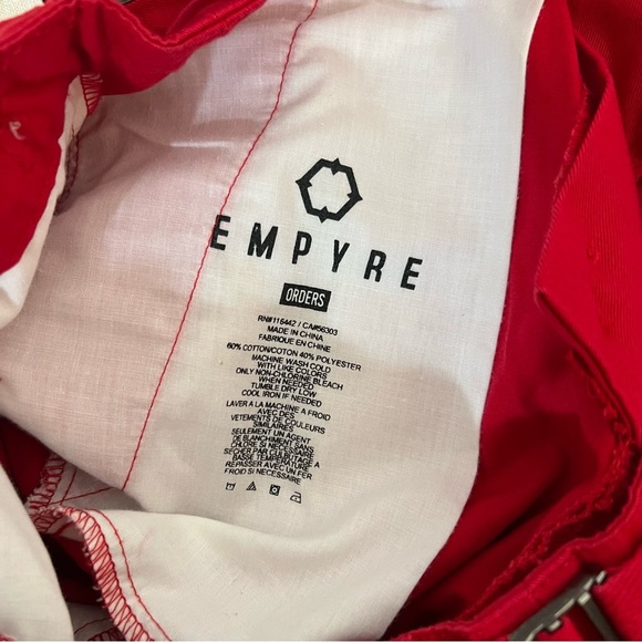 Empyre Red Cargo Pants Size Medium - Picture 6 of 11